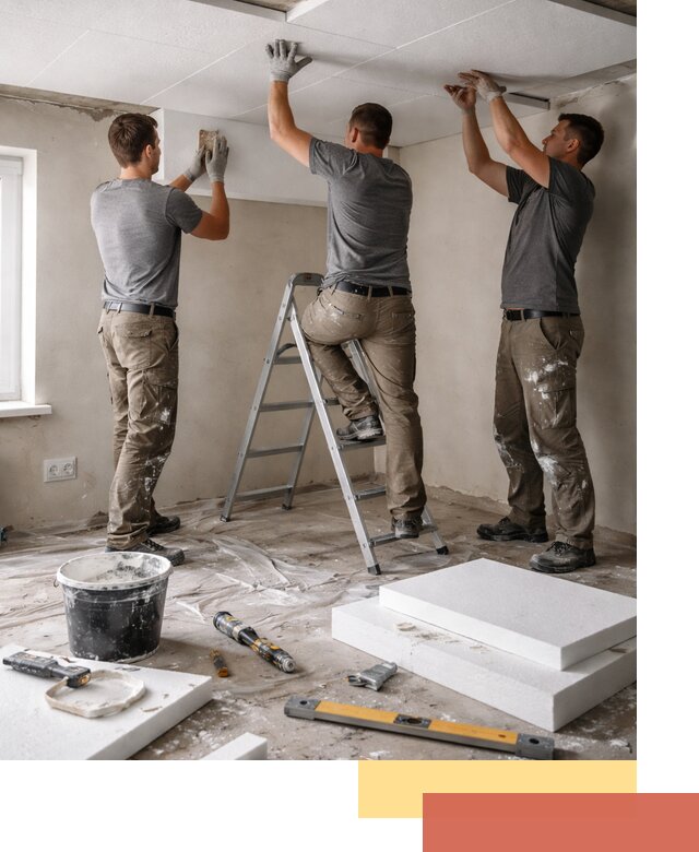 Утепление потолка пенопластом в Тайшете быстро и качественно