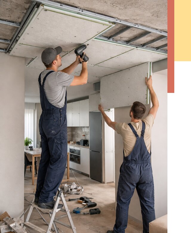 Шумоизоляция потолка панелями зипс в Тайшете от 1921 руб. под ключ | ОТДЕЛОЧНИК-Тшт